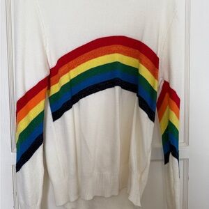 Rainbow Stripe Women's Sweater